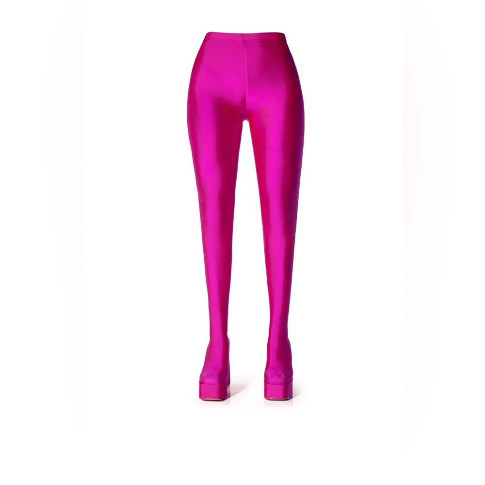 AZALA WANG HEYHEY PLATFORM CHUNKY PANT BOOT IN PINK - Picture 5 of 14